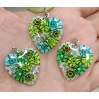 Колие Сърце Millefiori