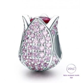 Сребърен талисман (проба 925) "Лале"