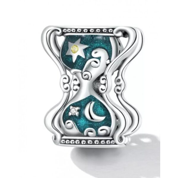 сребърен-талисман-проба-925-пясъчен-часовник