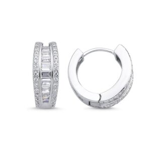 Сребърни Обици (проба 925) "Бела"