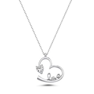 Сребърно колие (проба 925) "lOVE"