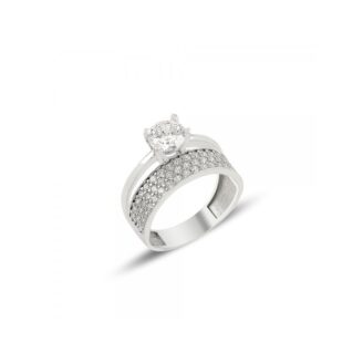 Сребърен пръстен (проба 925) "Дуо"