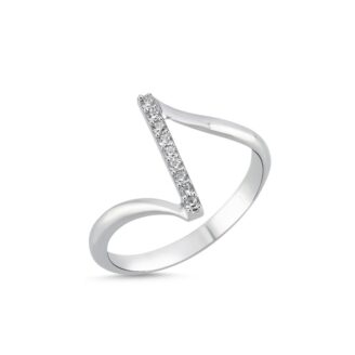 Сребърен пръстен (проба 925) "Мелодия"