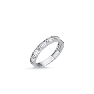 Сребърен пръстен халка (проба 925) "Кари"