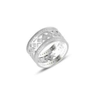 Сребърен резбован пръстен (проба 925)