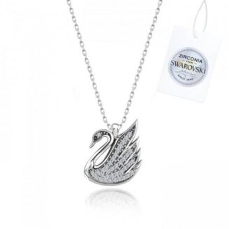 Сребърно Kолие Swarovski (проба 925) "Swan"