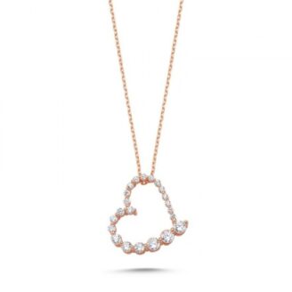 Сребърно колие (проба 925) "Моето Сърце"